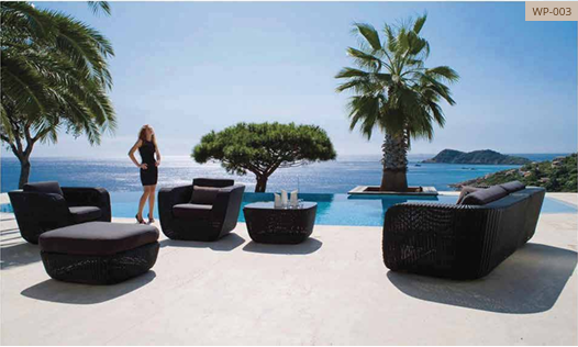 Luxury Outdoor Wicker Sofa Set