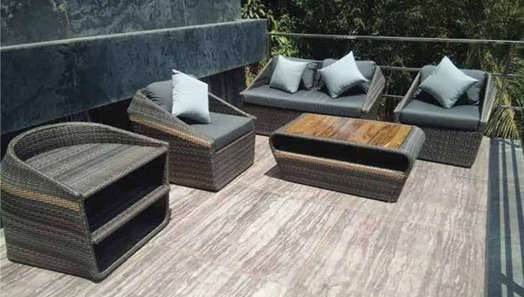 Luxury Outdoor Wicker Conversation Set