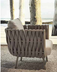 Luxury Rope Weave Accent Chair