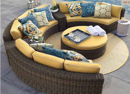 Luxury Circular Outdoor Conversation Set