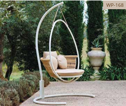 White teardrop stand